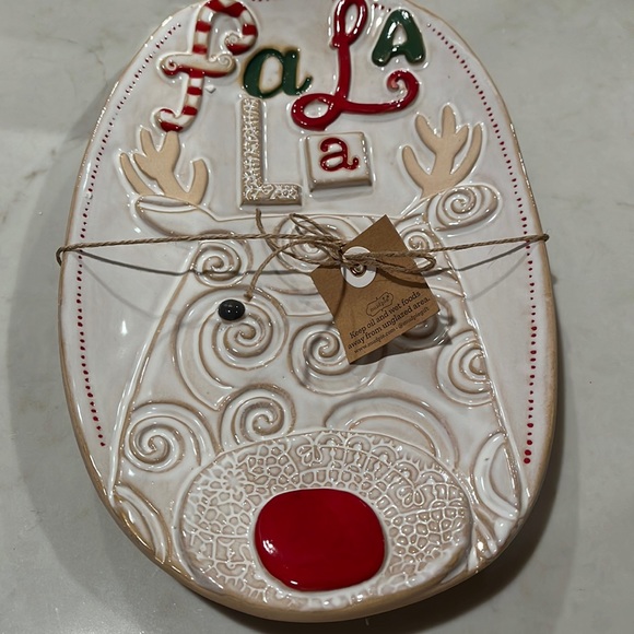Mud Pie Reindeer SwirlTray/NWT - Picture 3 of 6